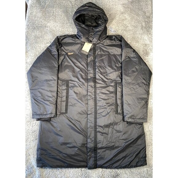 Nike Culture Of Football Therma-FIT Soccer Parka SZ Medium Men Black FZ0529-010 - Picture 1 of 8